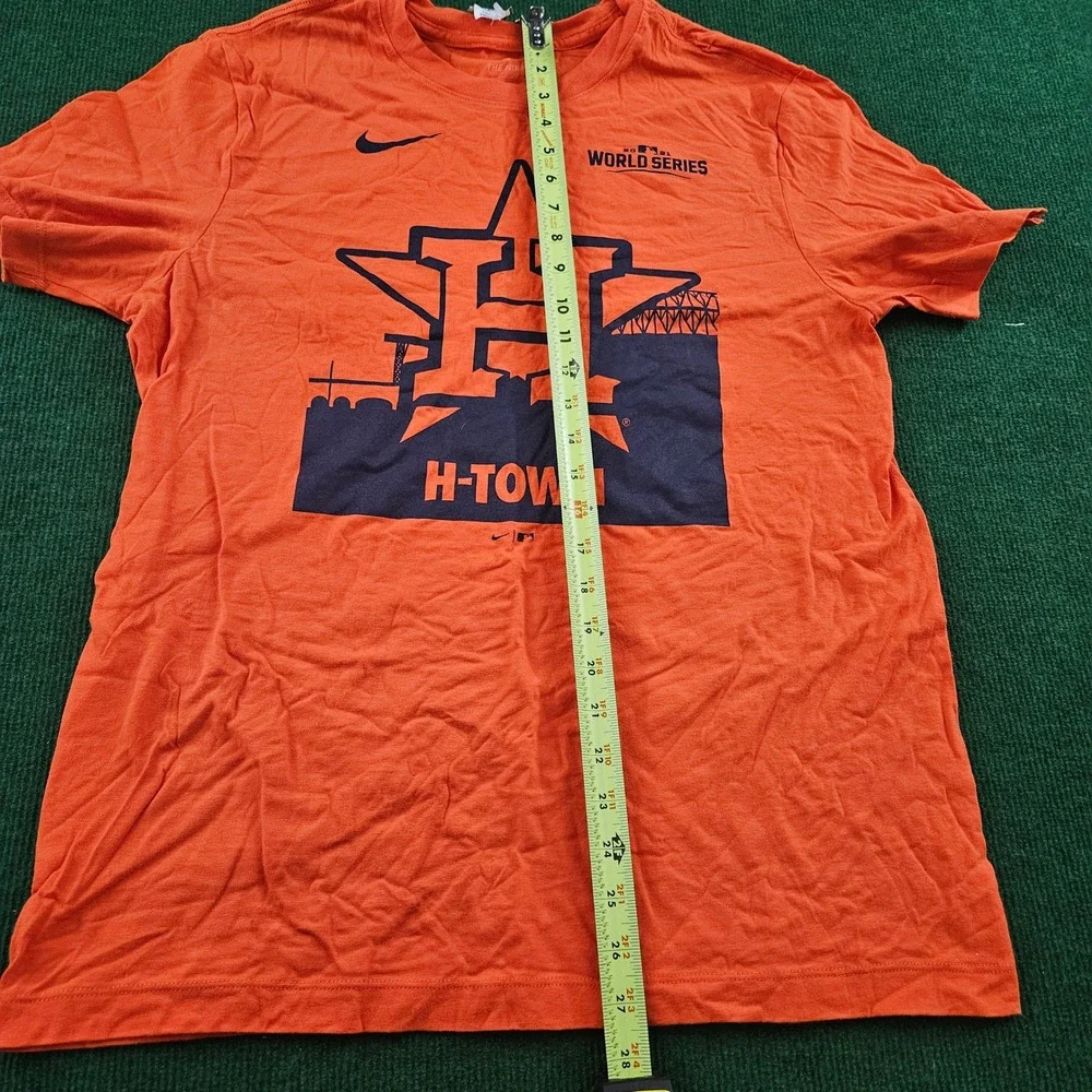 Nike Houston Astros MLB‎ World Series T Shirt Orange Navy Men's Medium